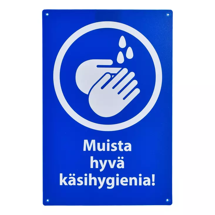 Opaste Muista hyvä käsihygienia 20 X 30 - Opasteet ja kyltit - 89093 - 1