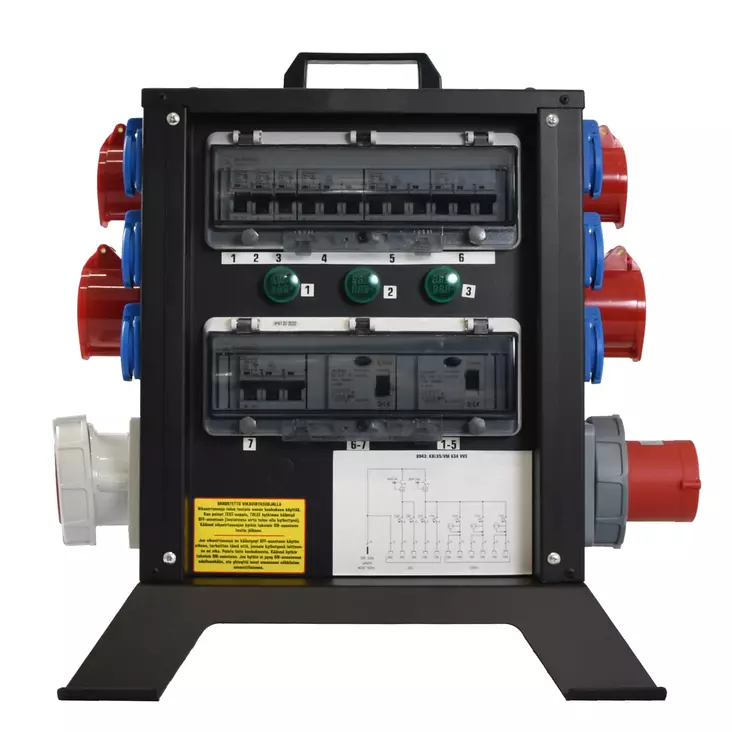 Työmaa-alakeskus 63A mittari Porraskeskus - 63 A työmaakeskukset - 8943 - 1