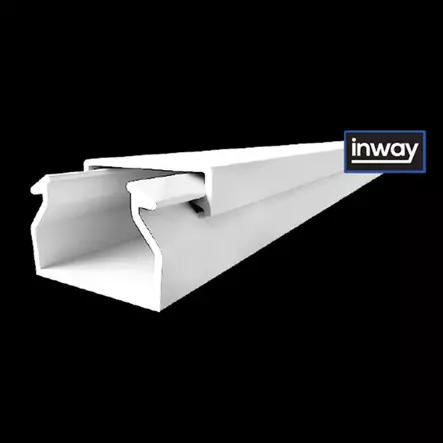 Johtokanava 25x17 mm itsekiinnittyvä valkoinen 2 m PVC - Johtokanavat ja kaapelikourut - 8404 - 1