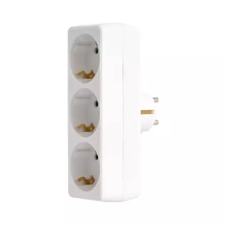 LEGRAND MULTI-SOCKET PLUG 2P+E 3 FRONT OUTLETS 16A WHITE - Pistotulpat - 7914 - 1