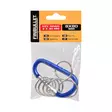 Avainperä lukittava 8mm*80mm avainrenkaat 6kpl x 2mmx30mm - Sokat, haat, sakkelit ja tarvikkeet - 4784 - 2