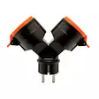 Y-TYPE 2-WAY ADAPTER 230V/16A IP44 OUTDOOR USE - Pistorasiat - 8484 - 1