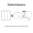 Wireless light switch 3 key Kinetic battery free - Valokatkaisimet - 7014 - 4