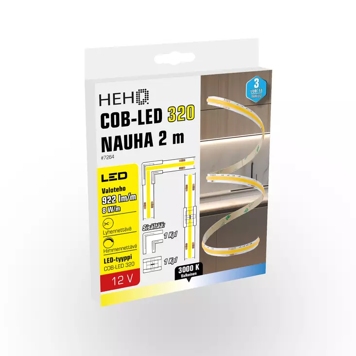 Led strip light 50 m 230V 9W/m - LED-nauhat - 7264 - 1