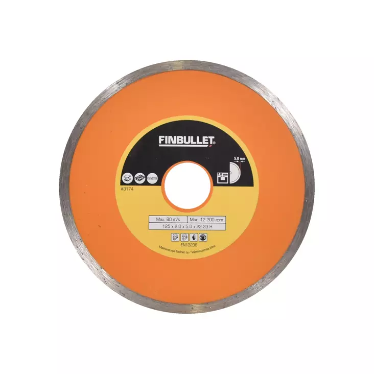 Diamantkapskiva 125 mm 2.0*7 mm - Diamantkap- och diamantslipskivor - 3174 - 1