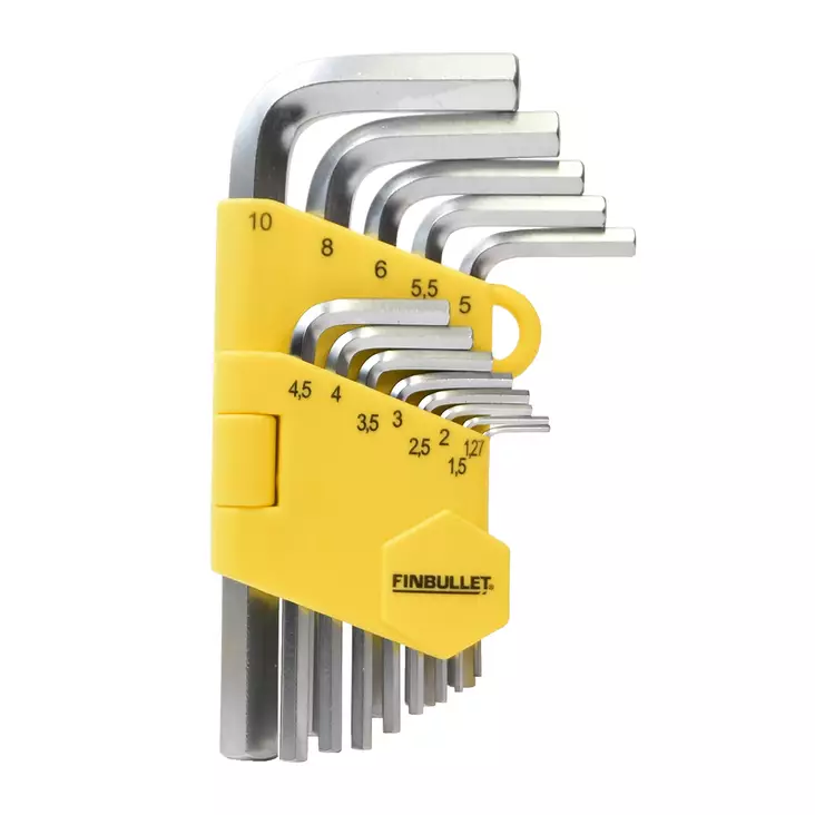 Insexnyckelsats 13 st. CrV 1,27-10 mm - Insex- och torxnycklar - 1214 - 1