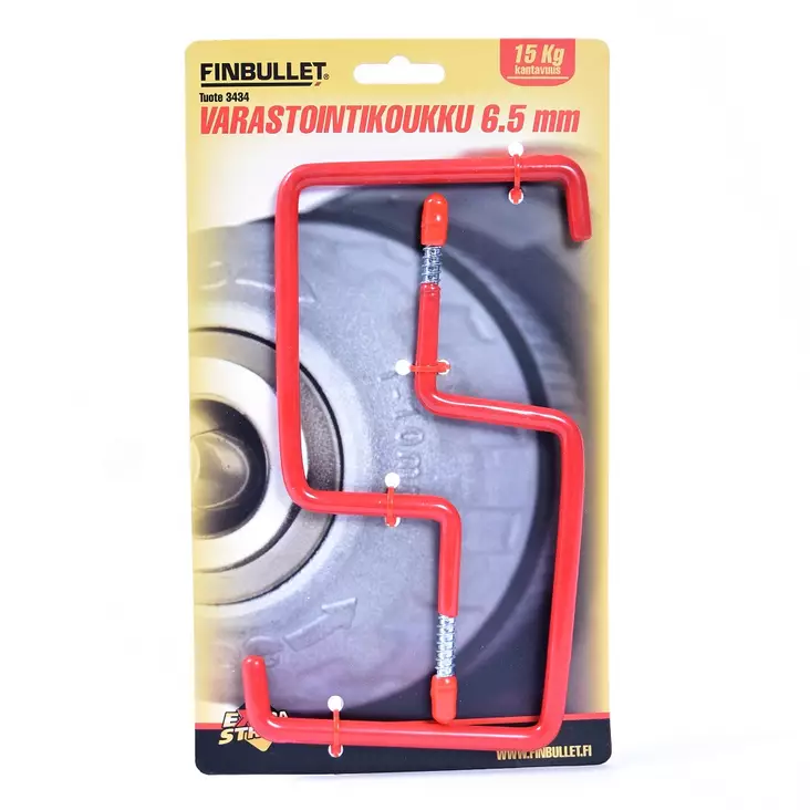 Finbullet Pyöräkoukku 2kpl 6.5mm - Koukut, telineet ja kannattimet - 3434 - 1