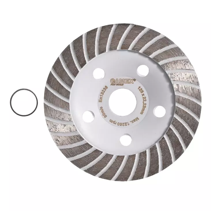 Camex Timanttikuppilaikka 125 mm (30 segmenttiä / 20 mm) - Timanttilaikat ja timanttikuppilaikat - 3764 - 1