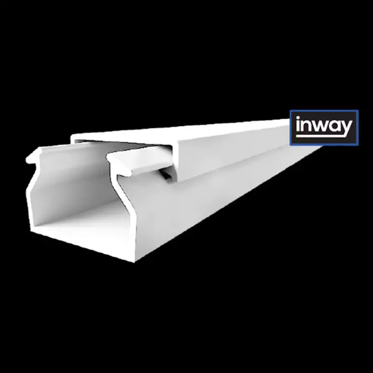 Johtokanava 25x17 PVC 2m Liimattava valk - Johtokanavat ja kaapelikourut - 8404 - 1