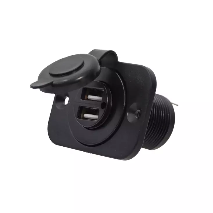 Latausportti 2 x USB A, 12 / 24 V, 3.4 A - USB plugit, laturit ja tarvikkeet - 8274 - 1