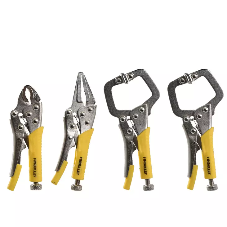 Lukkopihtisarja 4-osainen 100mm & 125mm - Lukkopihdit ja hitsauspihdit - 1084 - 1