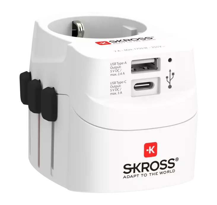 Reseadaptor 2/3 + USB AC world - Reseadapter - 7944 - 1