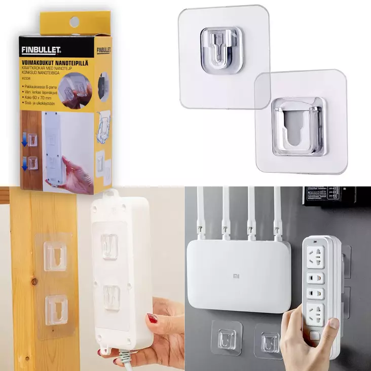 Power hooks with nano tape - Koukut, telineet ja kannattimet - 2334 - 1