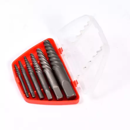 Screw extractors 6 pcs set Alloy steel 3 to 21mm - Kierretyökalut - 2875 - 1