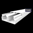 Johtokanava 30x10 mm itsekiinnittyvä valkoinen 2 m PVC - Johtokanavat ja kaapelikourut - 8405 - 1