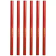 Professional pencils 6 pcs 18 cm red - Merkintätyökalut ja muotokammat - 1935 - 1