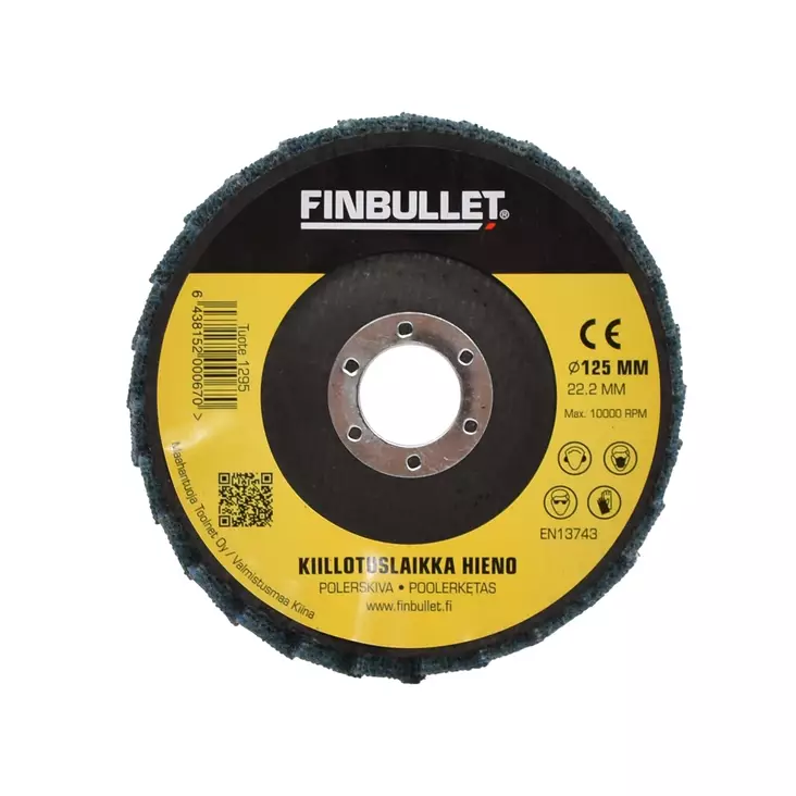 Finbullet Kiillotuslaikka 125x22mm hieno - Kiillotuslaikat ja -sarjat - 1295 - 1