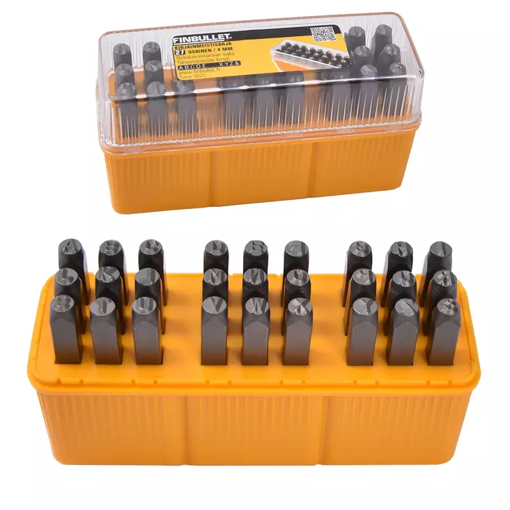 Bokstavsstansar sats 4 mm 27 st Crv60 HRC - Drivdorn - 3625 - 1