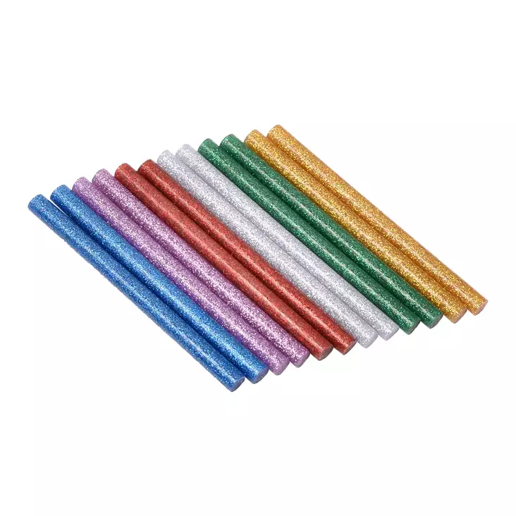 Smältlim 12 st 7,2*100 mm glitter - Löd och limverktyg - 2215 - 1