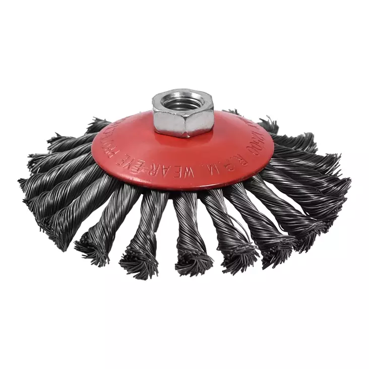 Cirkulärborste 125 mm M14 - Stål-, mässing- och nylonborstar - 1265 - 1