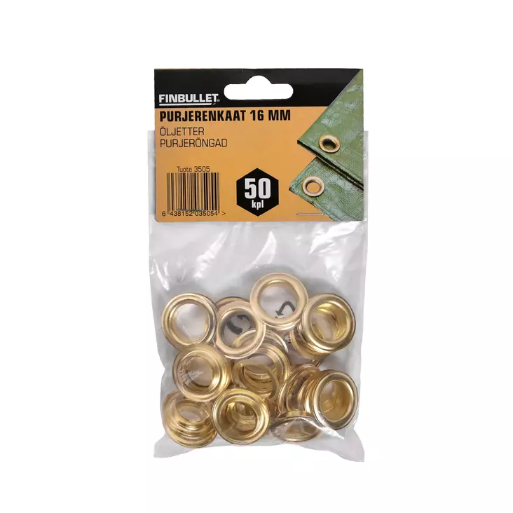 Grommet eyelets 50 pcs set - Sokka-, jousi- ja O-rengaslajitelmat - 3505 - 1