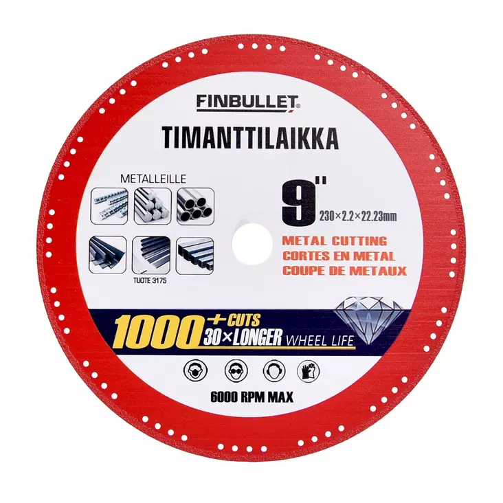 Diamantkapskiva 230 mm 230x2.2x22.23 mm - Diamantkap- och diamantslipskivor - 3175 - 1