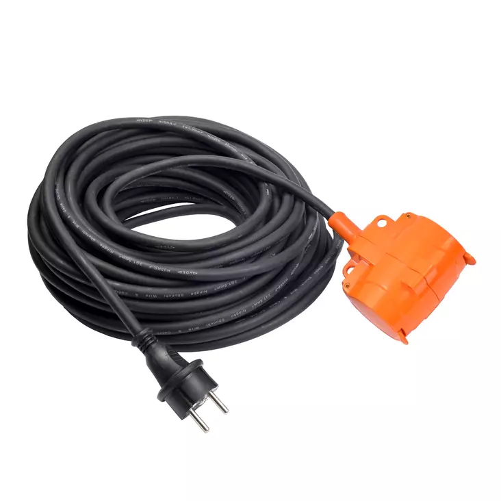 Jatkojohto 2-os 20 m IP44 H07RN-F 3G1,5 - Jatkojohdot - 8525 - 1