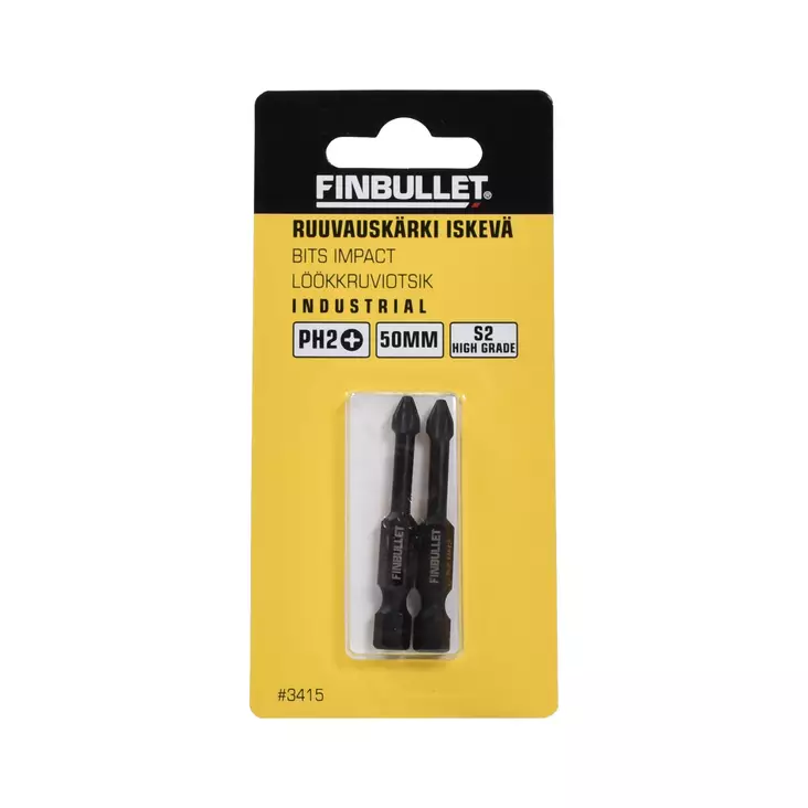 Konekärki iskevä PH2*50mm 2kpl Erikoiste - Bits - 3415 - 1