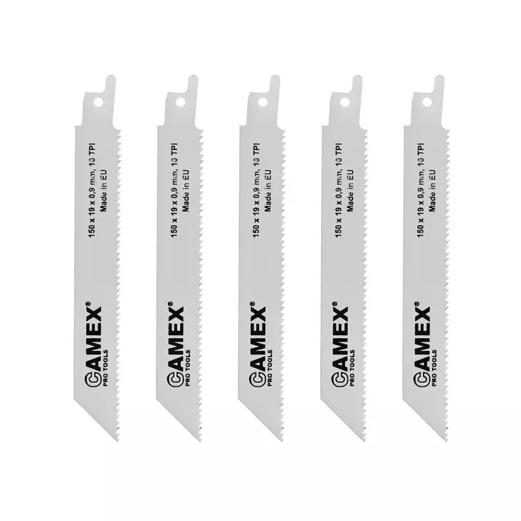 Sabre saw blade 150x19x0.9 mm 10 TPI 5pcs - Sågklingor för sågar & fräsverktyg - 2575 - 1