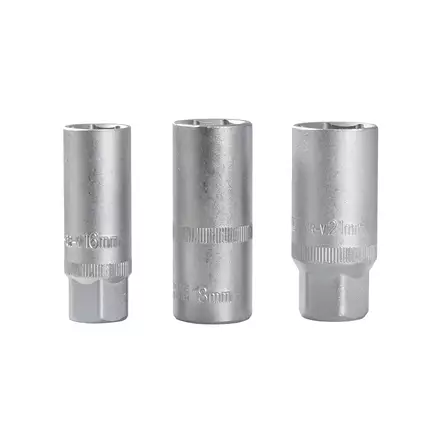 3 Pcs spark plug socket set 16, 18, 21 mm - Hylsyt - 2946 - 1