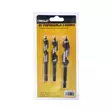 3 pcs hexbit 1/4'' shank drill 11, 13, 16 mm x 100 mm - Puuterät - 2846 - 2