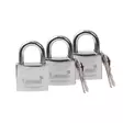 Hänglås 3 x 50 mm krom 4 nycklar - Lås - 2516 - 1