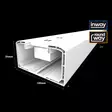 Johtokanava 100x54 mm valkoinen 2 m kannellinen PVC - Johtokanavat ja kaapelikourut - 8386 - 1