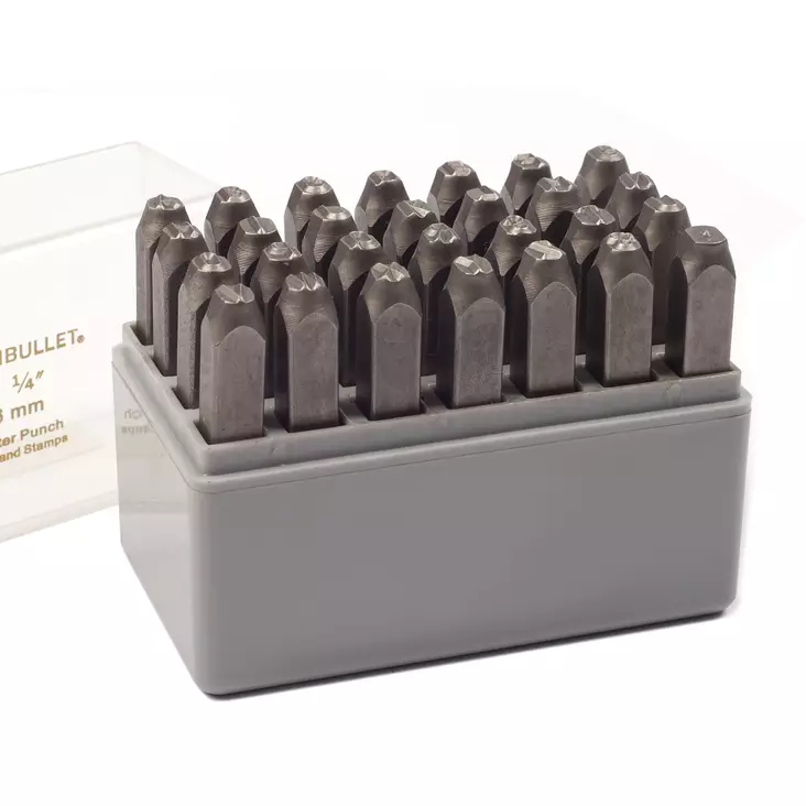 Bokstavsstansar sats 6 mm 27 st. - Drivdorn - 1736 - 1