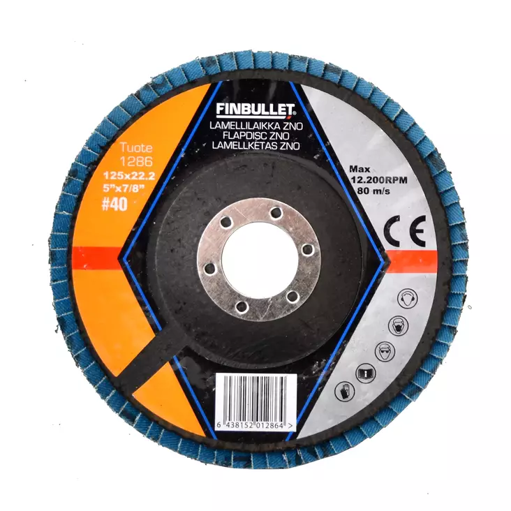 Finbullet Lamellilaikka 125mm Zircon 40 - Katkaisu ja hiomalaikat - 1286 - 1