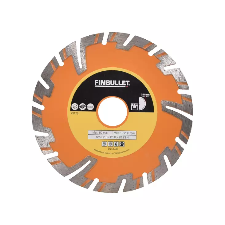 Diamantkapskiva 125 mm 2.2*7.0mm - Diamantkap- och diamantslipskivor - 3176 - 1