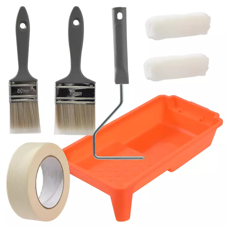 Kalustemaalaus sarja 7-os 100mm Huopatela 100mm*5.8mm - Maalaussarjat - 4506 - 1