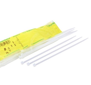 Nippuside 280x4,5 mm 100kpl Valkoinen - Buntband - 9166 - 1