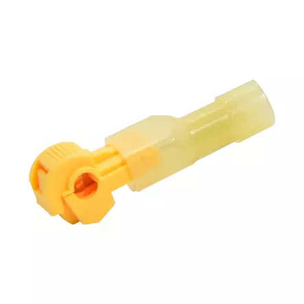 Polybag with header card 10 pcs yellow 4-6 mm2 - Rasialiittimet - 8737 - 1