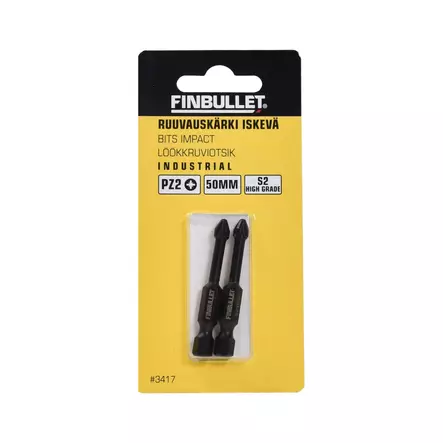 Konekärki iskevä PZ2 x 50mm 2kpl Erikoisterä iskukoneille - Konekärjet - 3417 - 1