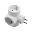 LEGRAND MULTI-SOCKET PLUG 2POLES+E 3 SIDE OUTLET WHITE - Pistotulpat - 7907 - 2