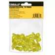 Polybag with header card 10 pcs yellow 4-6 mm2 - Rasialiittimet - 8737 - 2