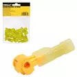 Polybag with header card 10 pcs yellow 4-6 mm2 - Rasialiittimet - 8737 - 3