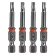 Torxbitssats 4 st T20 x 50 mm 1/4" S2 - Bits - 3357 - 1