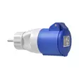 Caravan adapter 16A IP44 2P+E 230V, schuko plug - Stickproppar - 8497 - 2