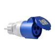 Caravan adapter 16A IP44 2P+E 230V, schuko plug - Stickproppar - 8497 - 1