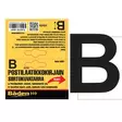 Tarrakirjain B, 50mm - Självhäftande siffror och bokstäver - 8867 - 1