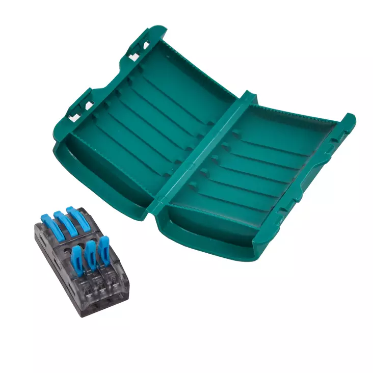 Finbullet Geelirasia IPX8 ja 3x3-napainen vipurasialiitin IP68 - Rasialiittimet - 8767 - 1