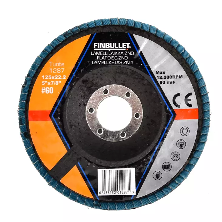 Flap disc set 10 pcs 125 mm #60 - Katkaisu ja hiomalaikat - 1287 - 1