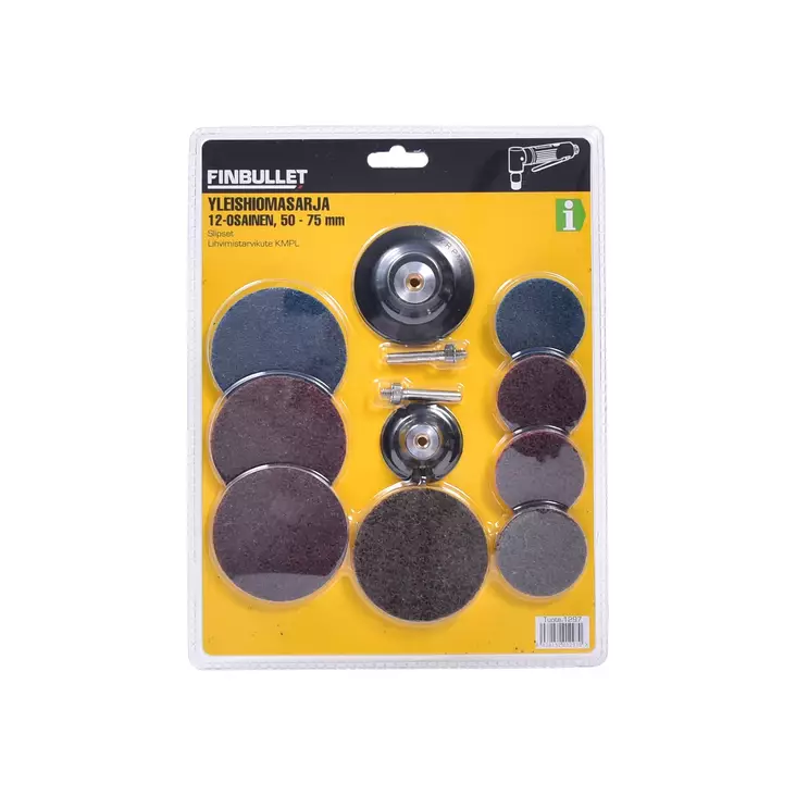 Surface conditioning disc kit 12 pcs 50-75 mm - Katkaisu ja hiomalaikat - 1297 - 1